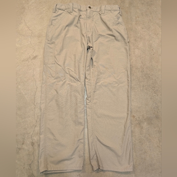Carhartt B151 TAN Pants Mens 40x32 (38x30.5) Workwear - Picture 1 of 6